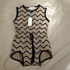 Baby Oona, 3-6 months romper. Khaki. BNWT